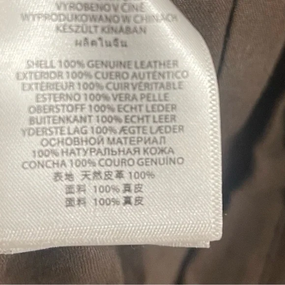 MICHAEL KORS BROWN LEATHER QUILTED MISSY NOTO JACKET 10/10 CONDITION - Picture 4 of 10